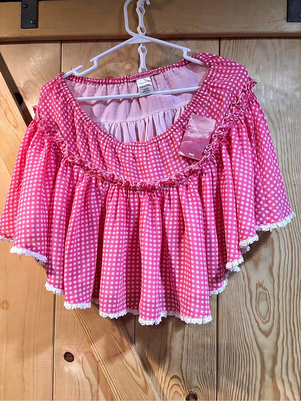 Megan Moroney skirt in Pink & White Size XL NWT